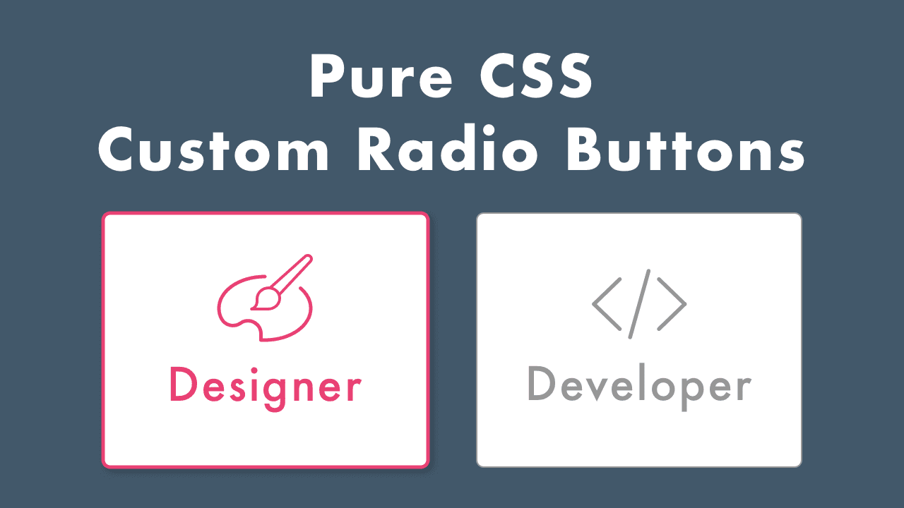 Pure CSS Custom Radio Buttons with SVG Icons
