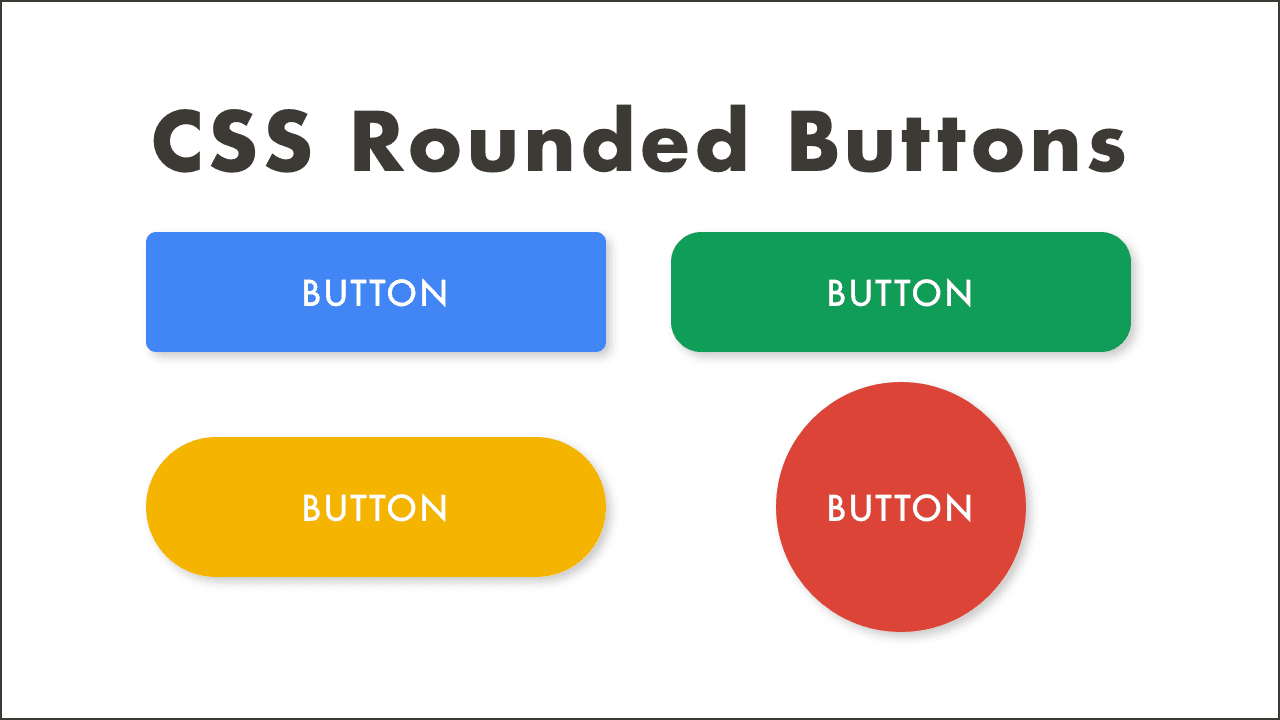 Rounded Buttons with HTML & CSS