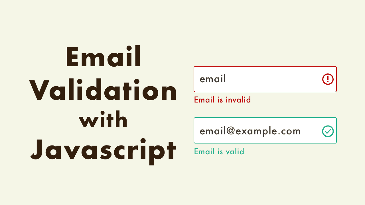 Email Validation with JavaScript