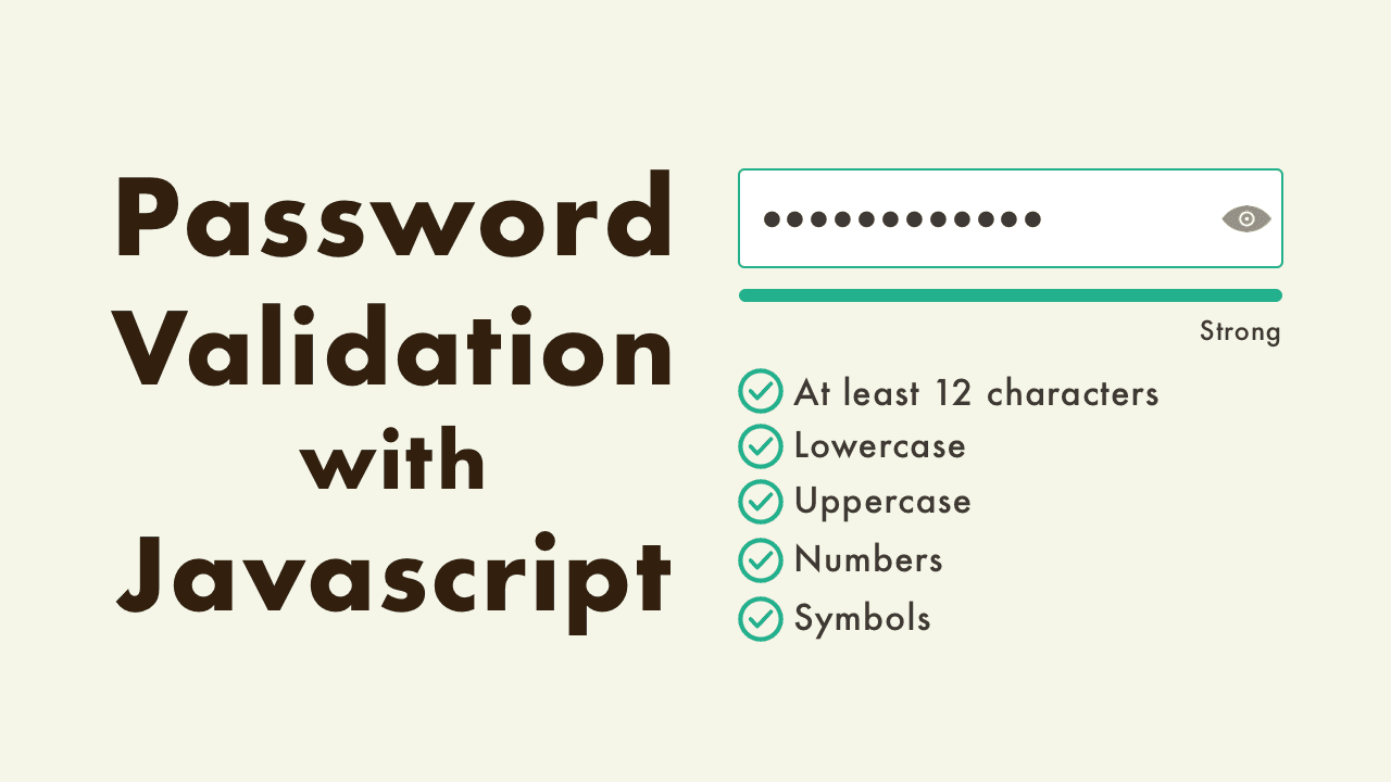 Password Validation with JavaScript