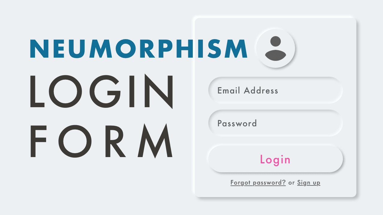 Neumorphism Login Form with HTML & CSS