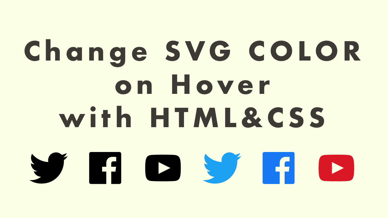 How to Change SVG Color on Hover with HTML & CSS