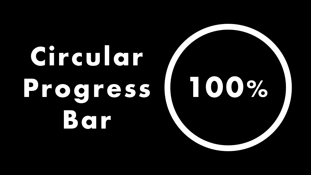 Circular Progress Bar with HTML, CSS & JavaScript