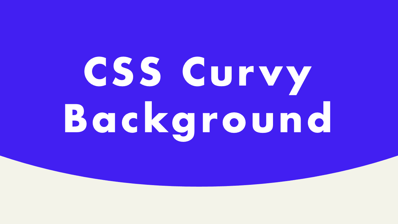 CSS Curvy Background