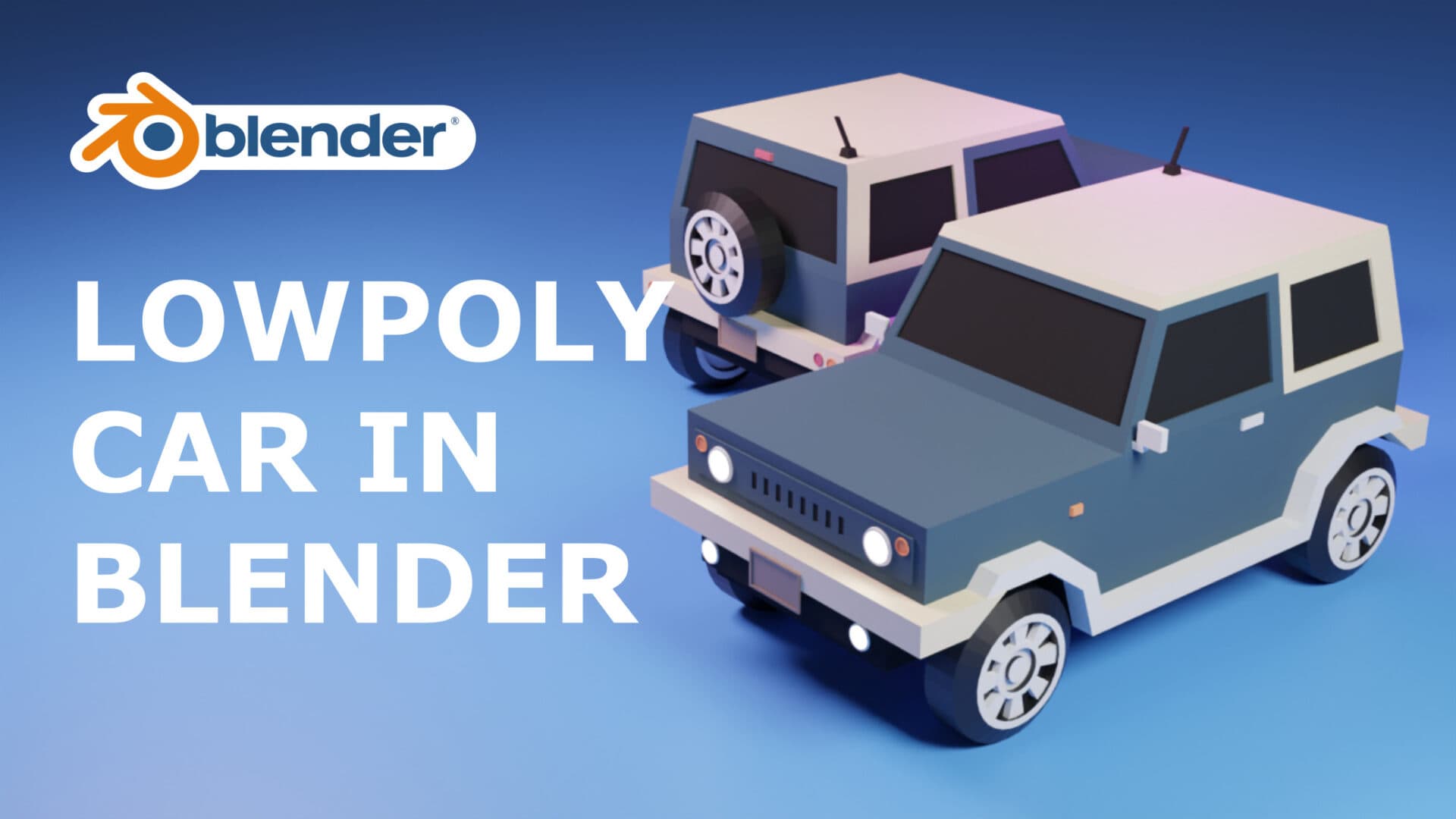 Creating a Low Poly Car in Blender